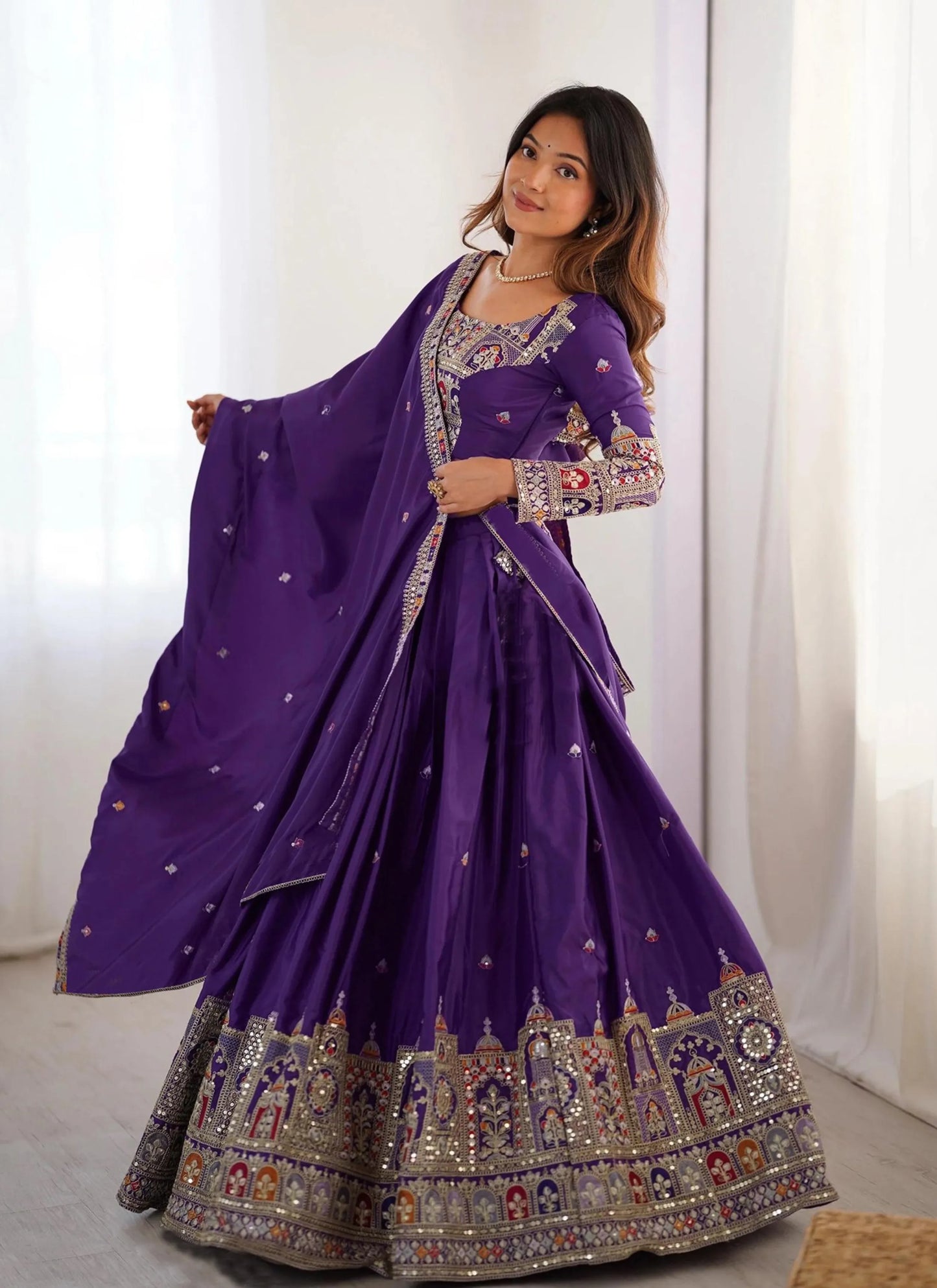 Purple Sanjivani Lehenga Choli