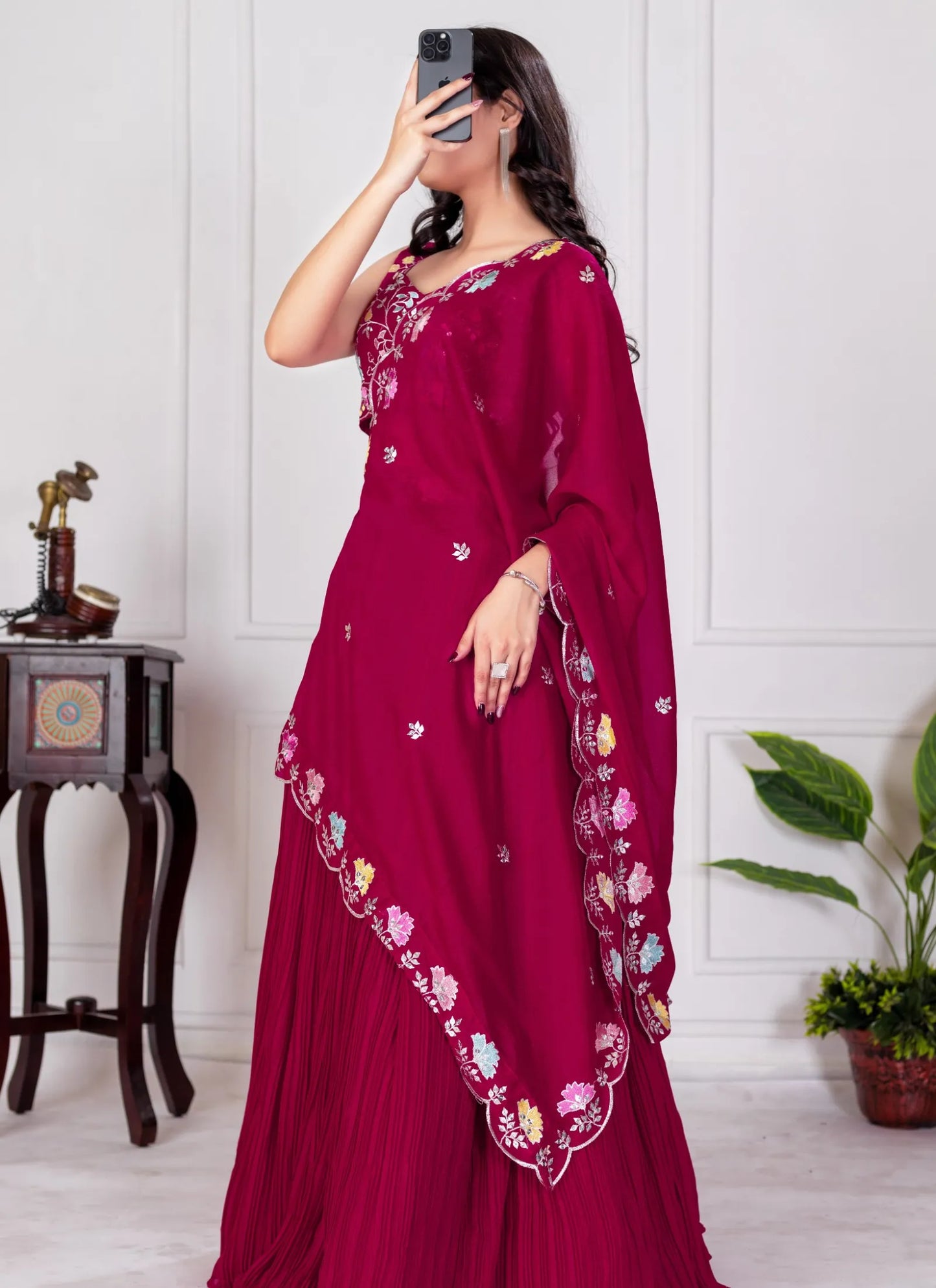 Red Fox Georgette Lehenga Choli