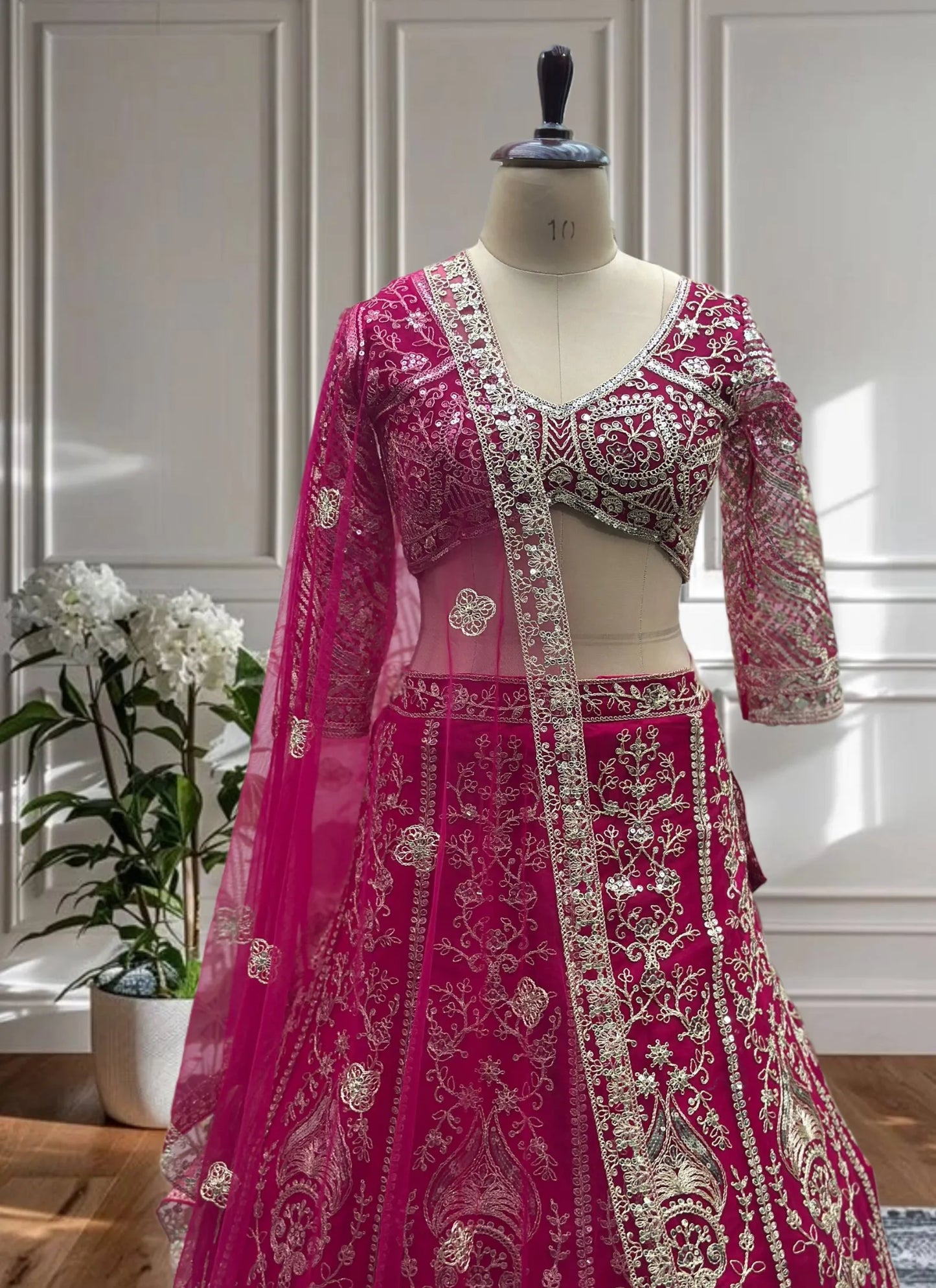 Regal Embroidered Lehenga Choli Pink