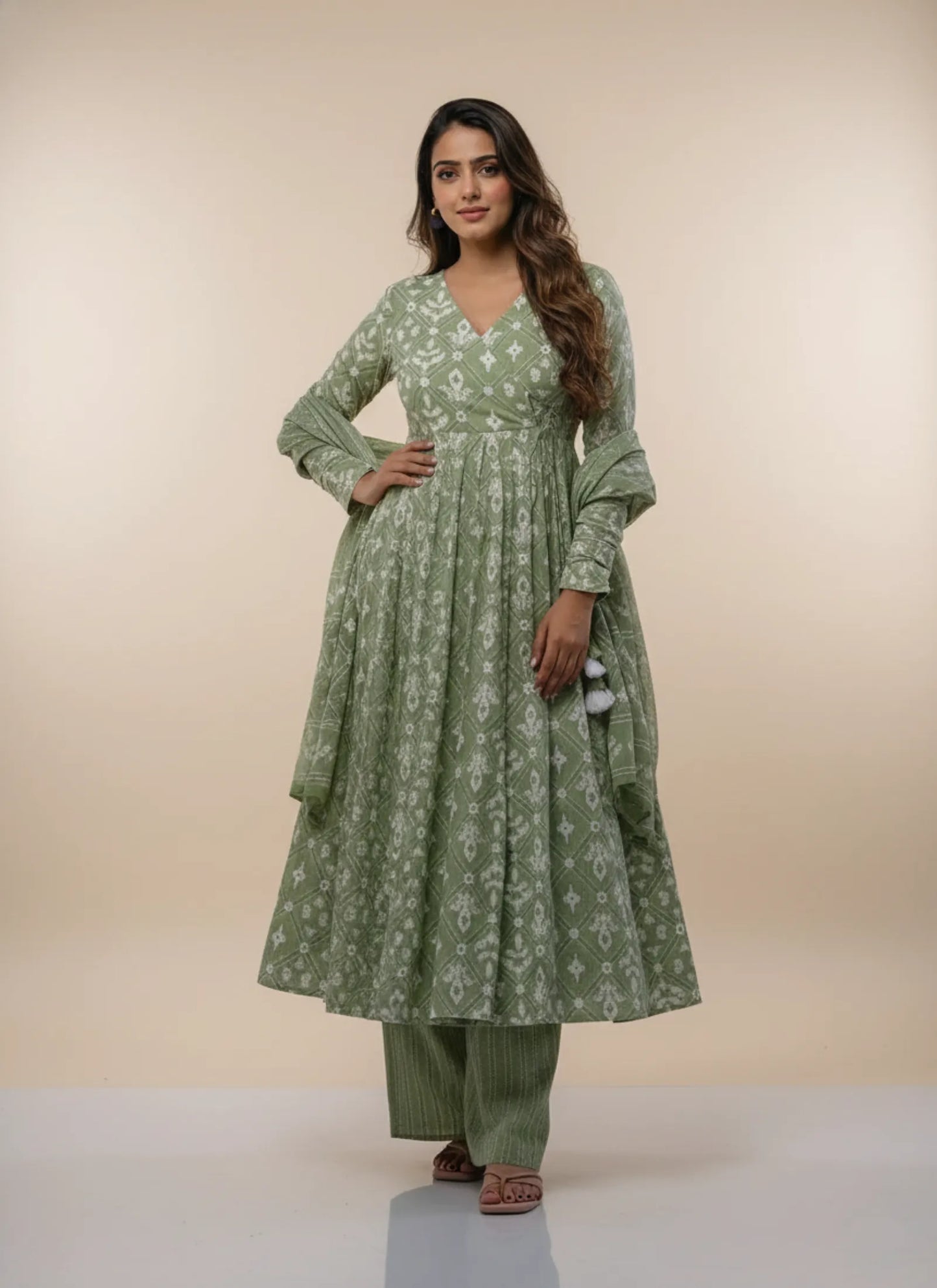 Xena Anarkali Suit Pista