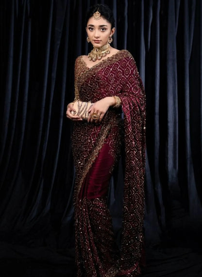 Premium Kasturi Silk Saree Maroon