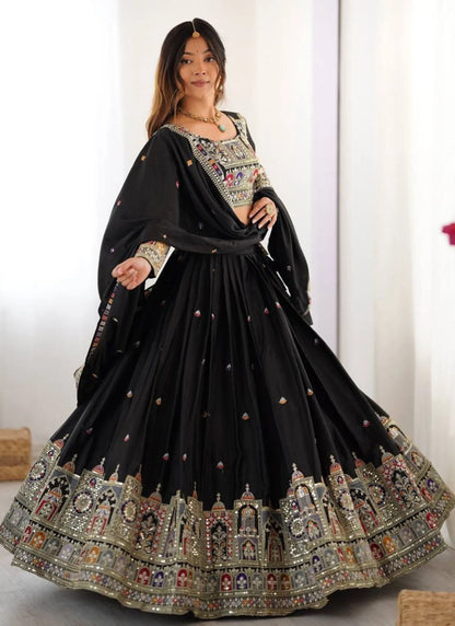 Black Sanjivani Lehenga Choli