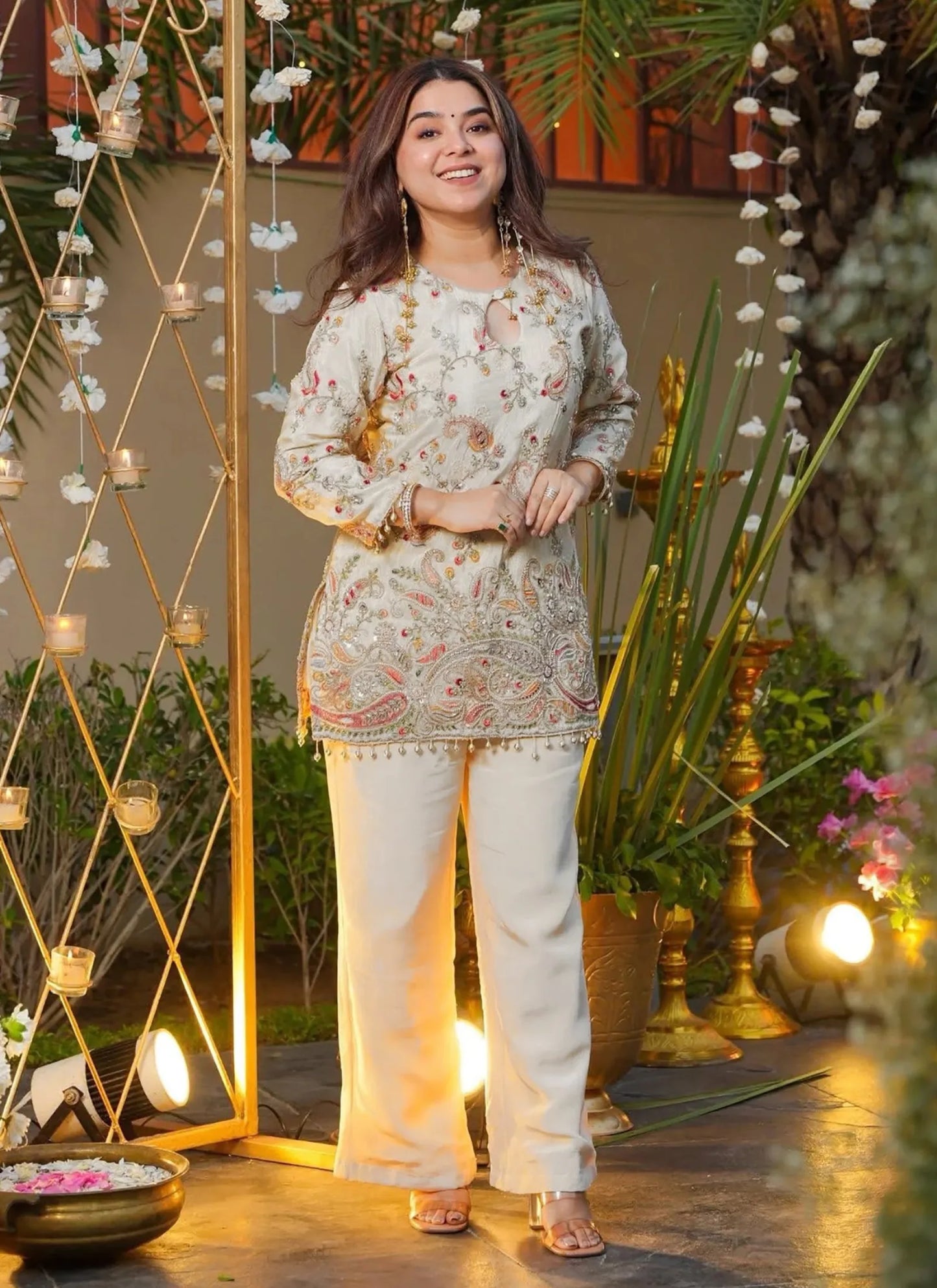 Off-White Pranavi Co-Ord Set