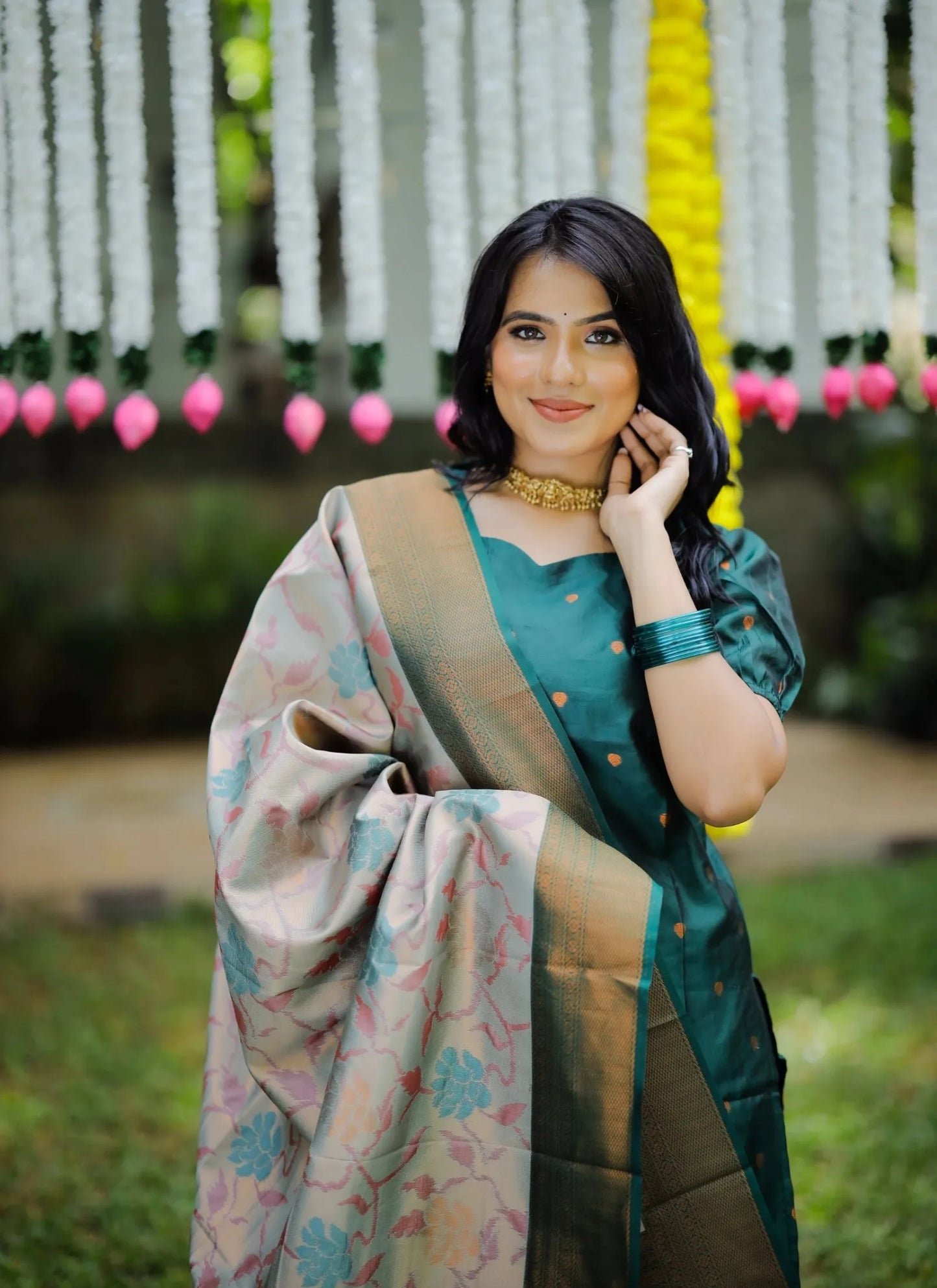 Ujjwala Kurta Suit Cerulean