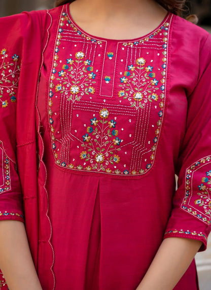 Rani Pure Viscose Designer Kurti Set