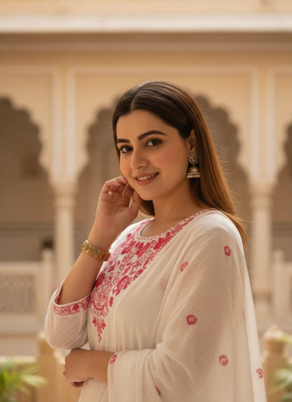 Harmony Kurta Suit Off White