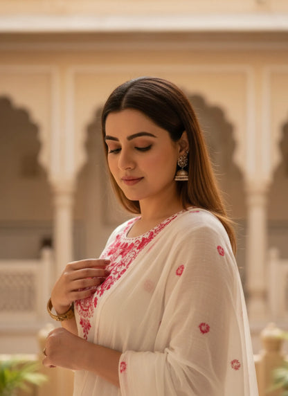 Harmony Kurta Suit Off White