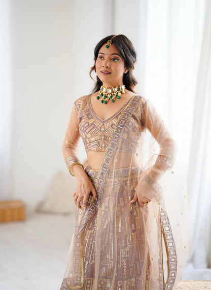 Premium Soft Butterfly Embroidery Lehenga Choli