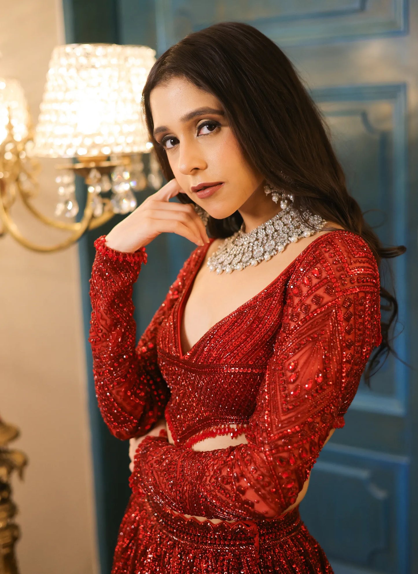 Premium Faux Georgette Lehenga Choli