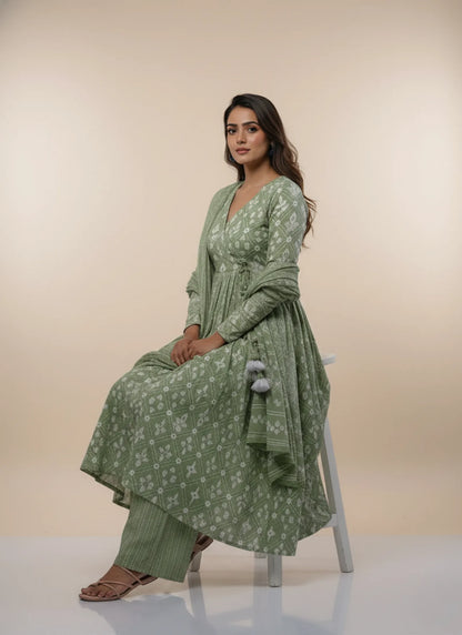Xena Anarkali Suit Pista