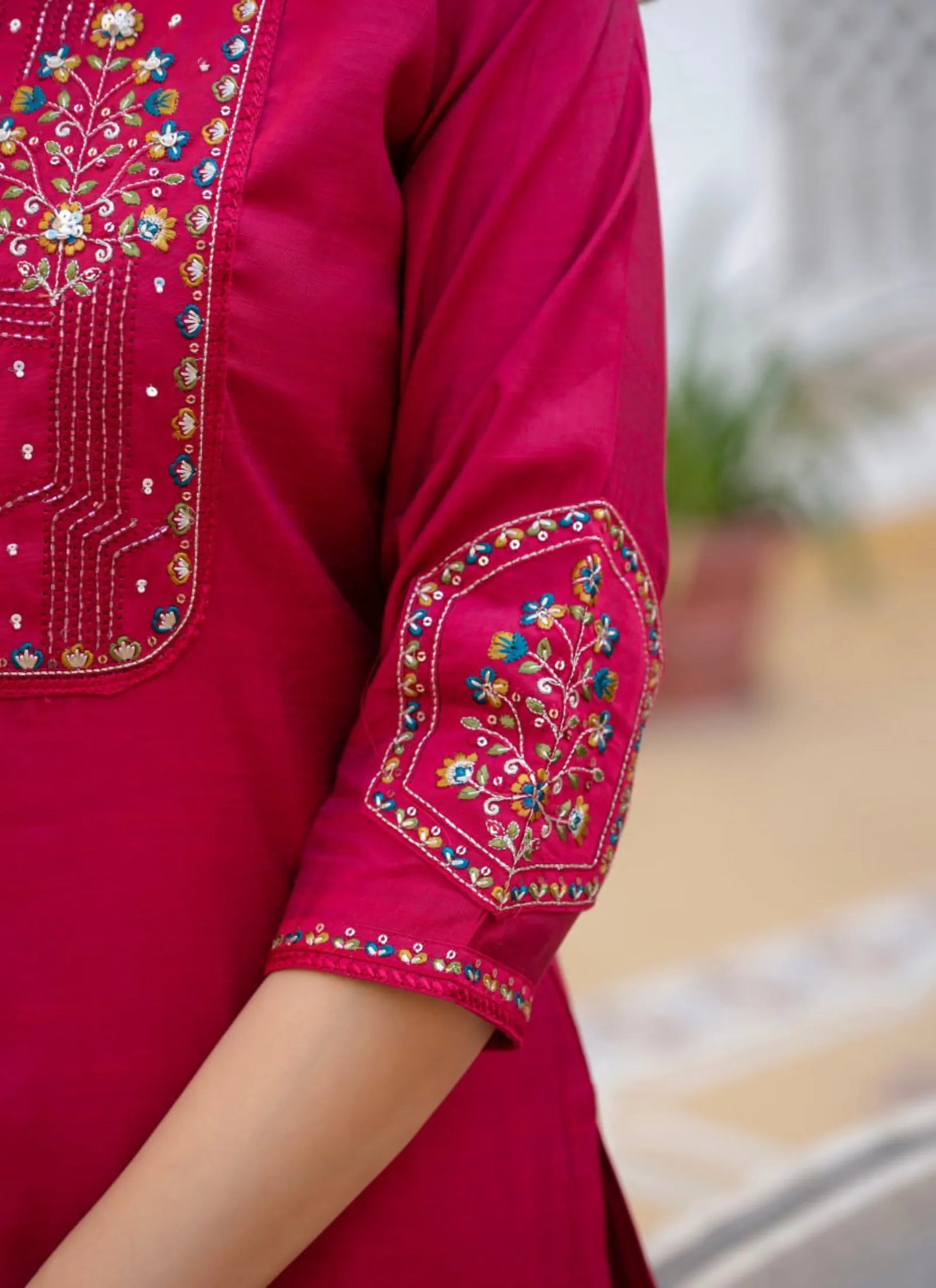 Rani Pure Viscose Designer Kurti Set