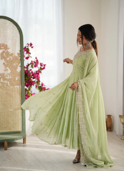 Pista Rembo Sequence Designer Anarkali Suit