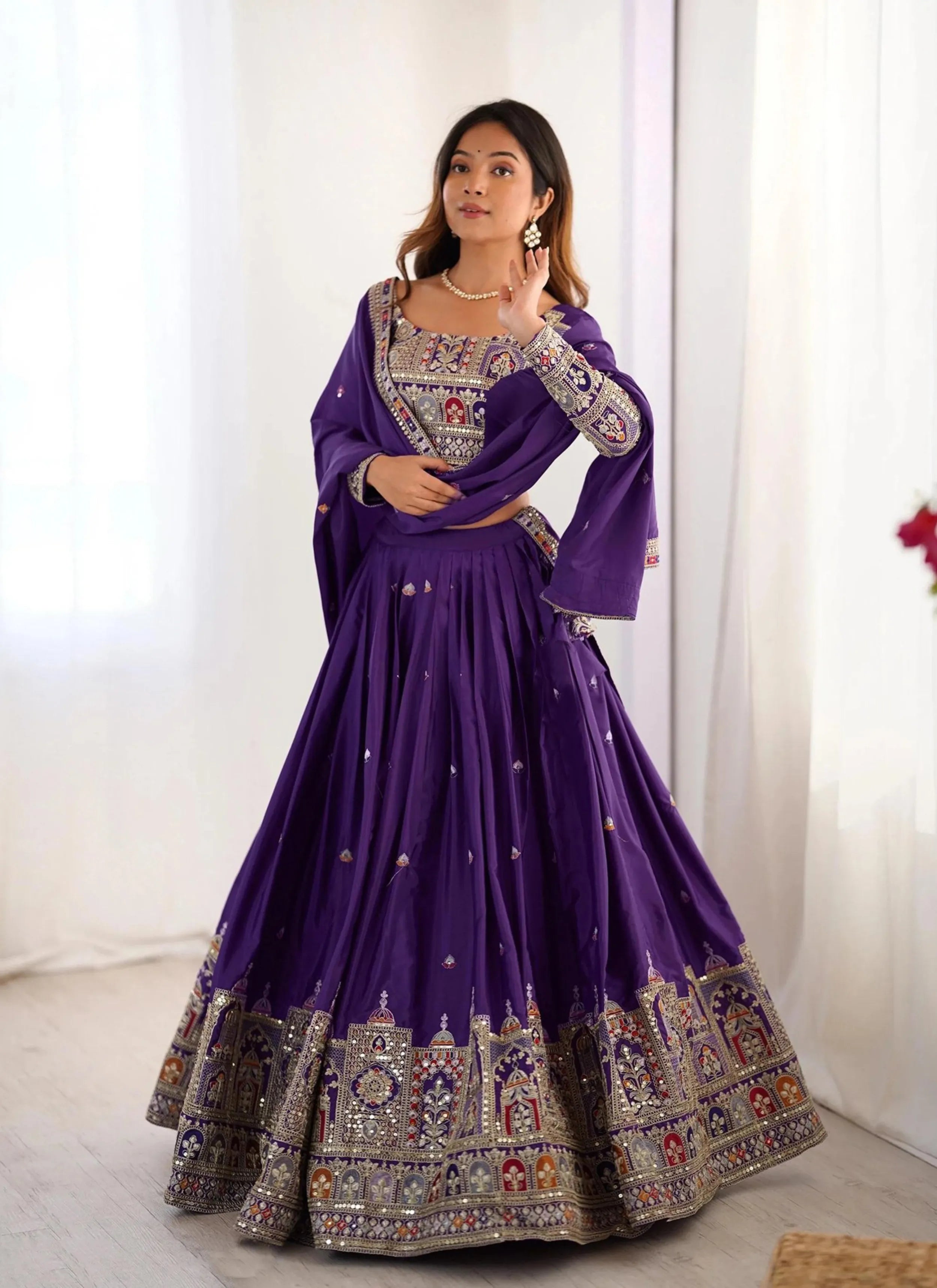 Purple Sanjivani Lehenga Choli