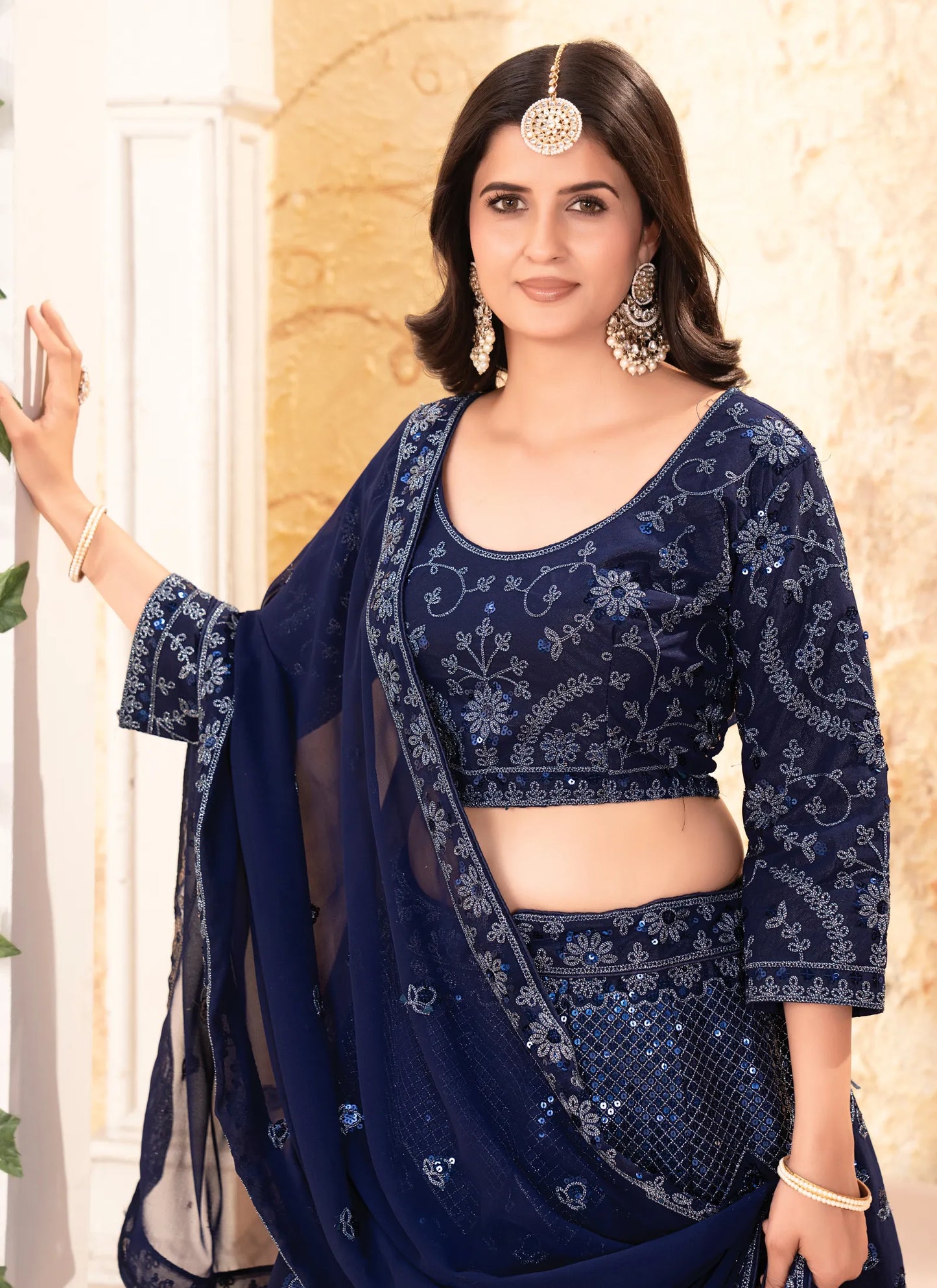 Premium Georgette Embroidery Lehenga Choli