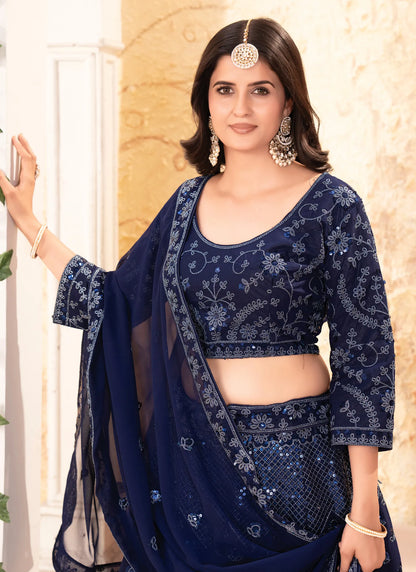 Premium Georgette Embroidery Lehenga Choli