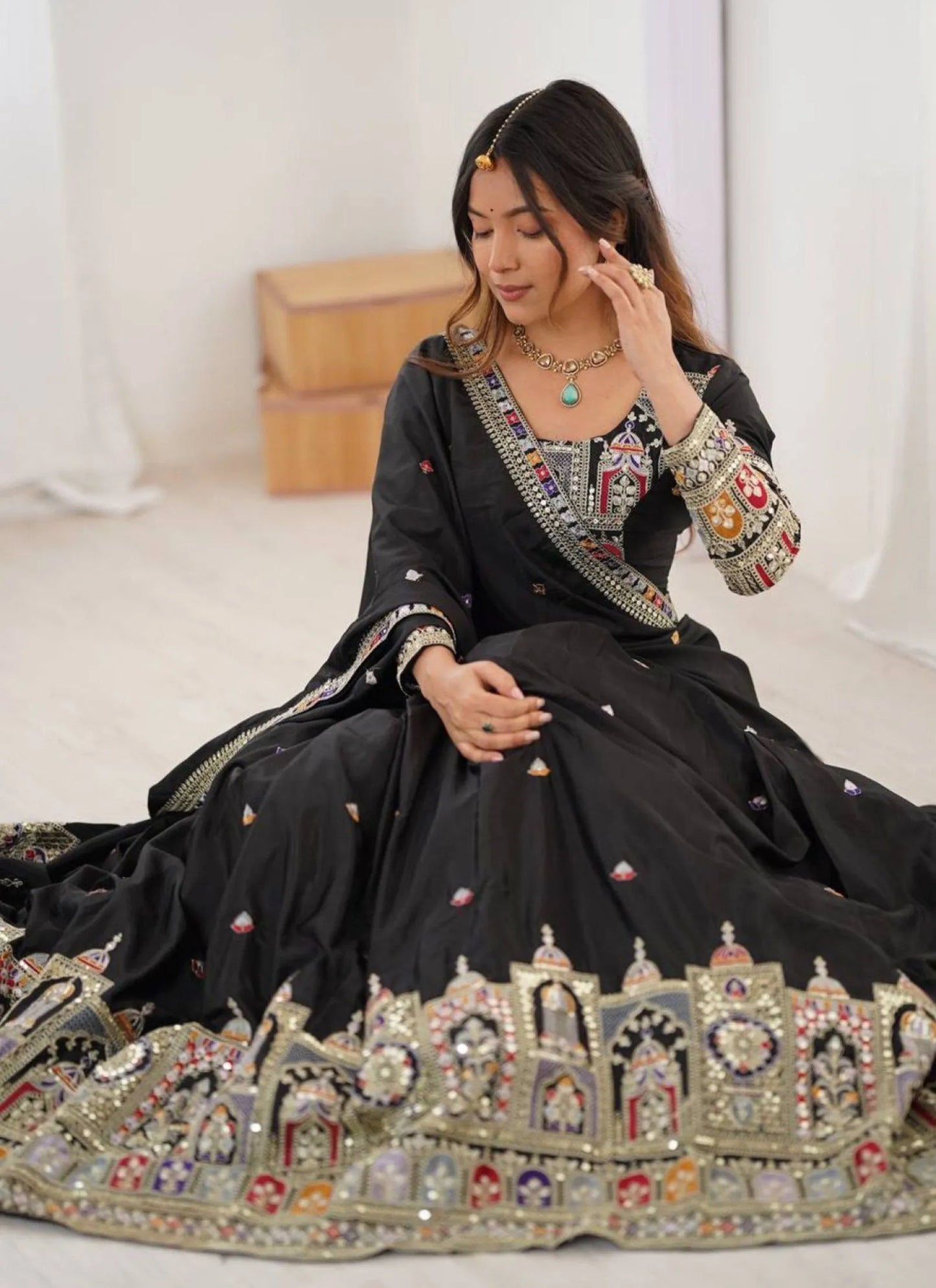Black Sanjivani Lehenga Choli