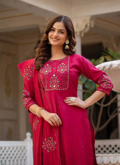 Rani Pure Viscose Designer Kurti Set