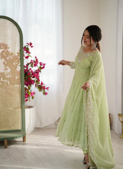 Pista Rembo Sequence Designer Anarkali Suit