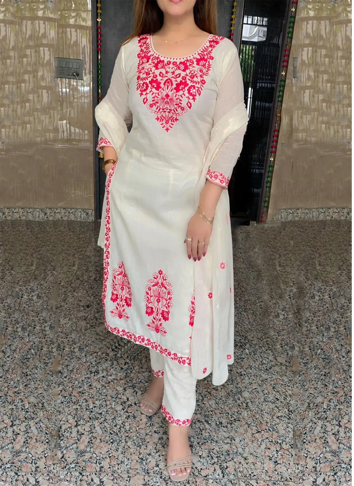 Harmony Kurta Suit Off White