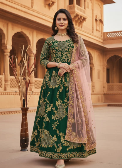 Beautiful Georgette Embroidery Gown