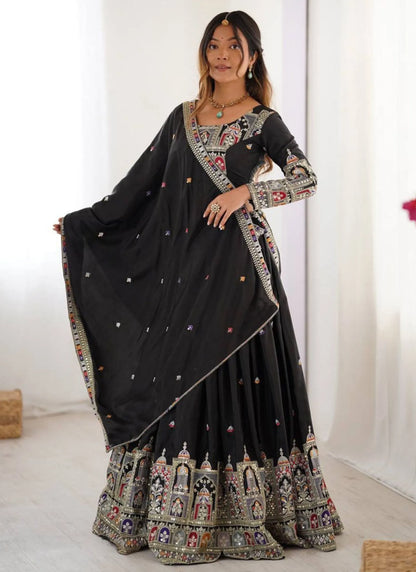 Black Sanjivani Lehenga Choli