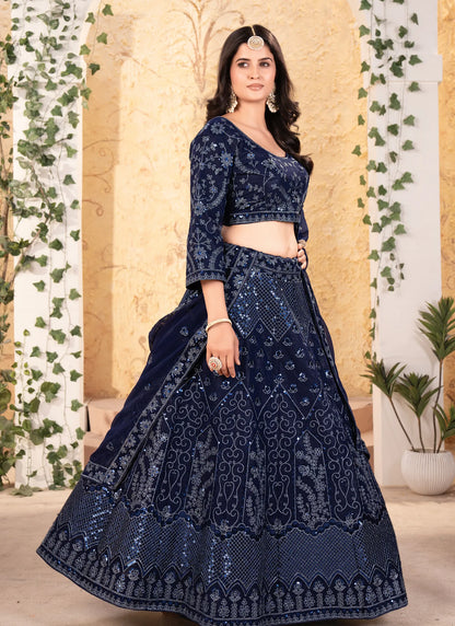 Premium Georgette Embroidery Lehenga Choli