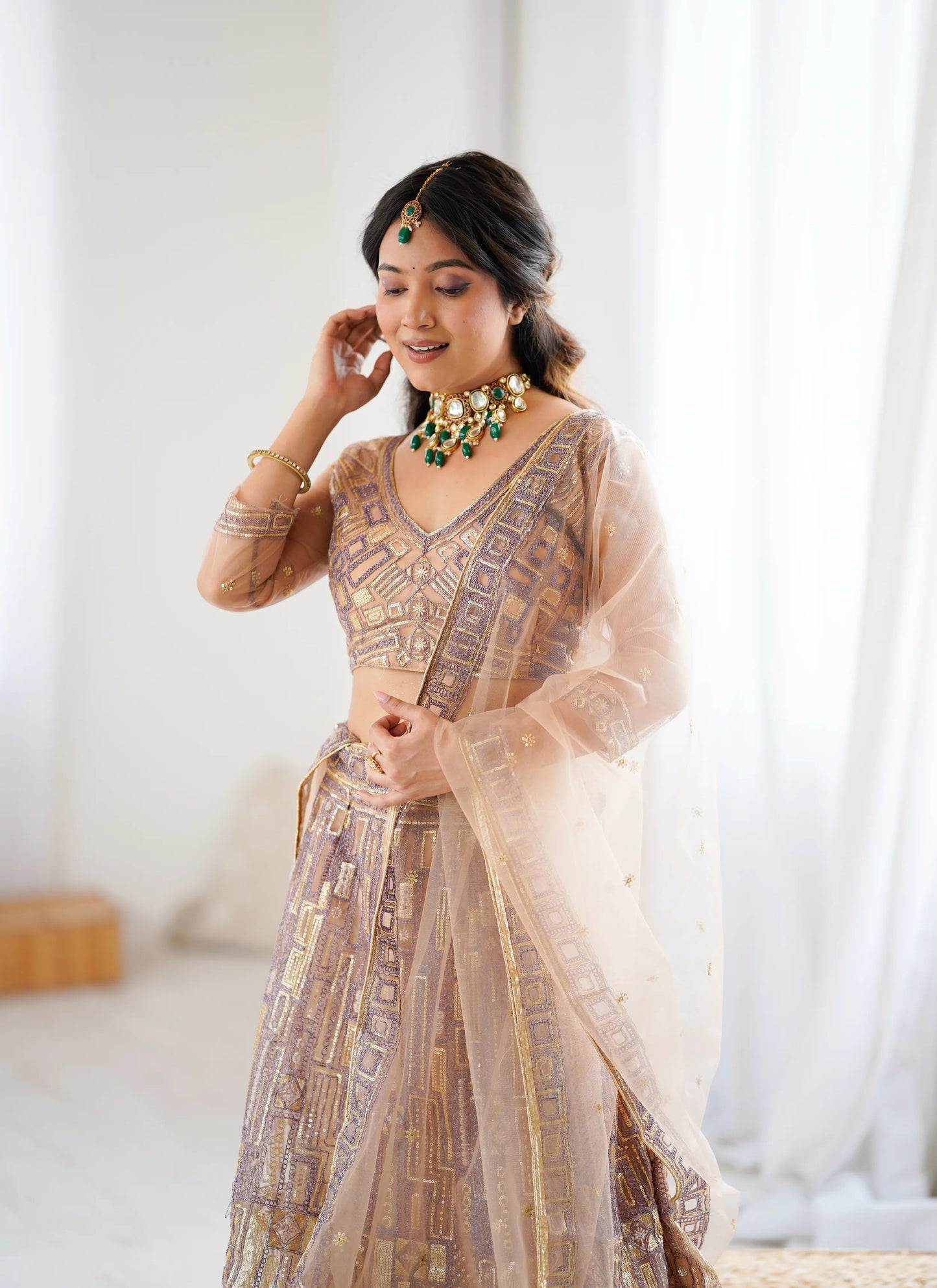 Premium Soft Butterfly Embroidery Lehenga Choli