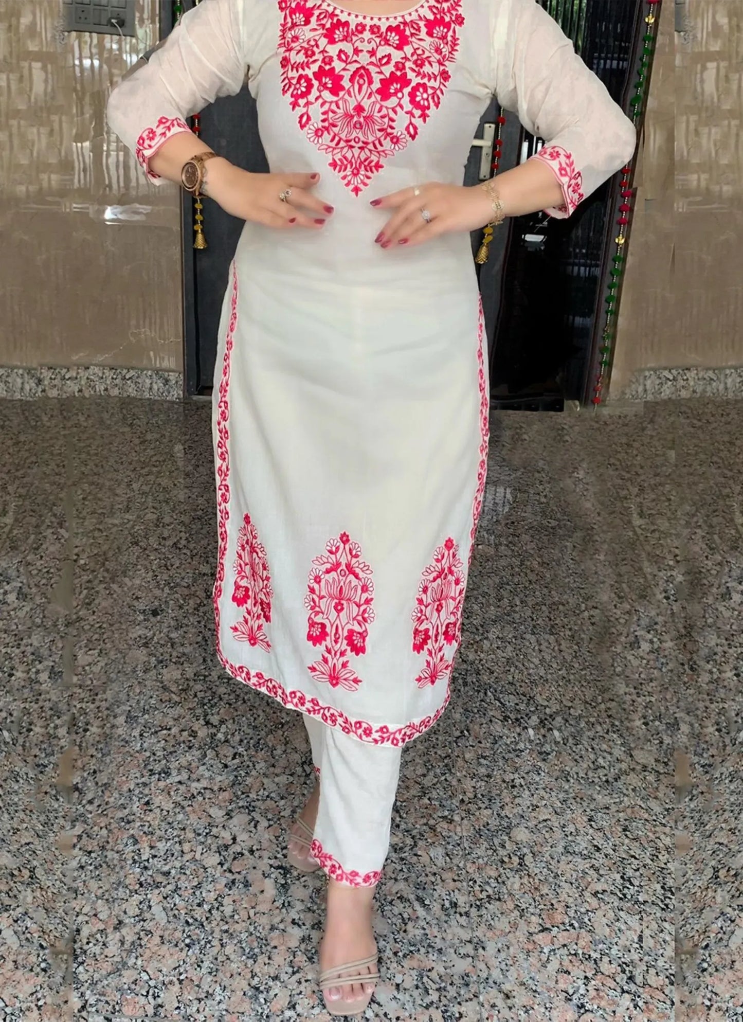 Harmony Kurta Suit Off White