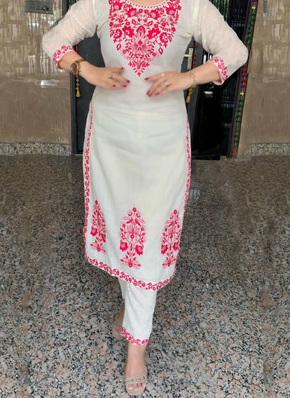 Harmony Kurta Suit Off White