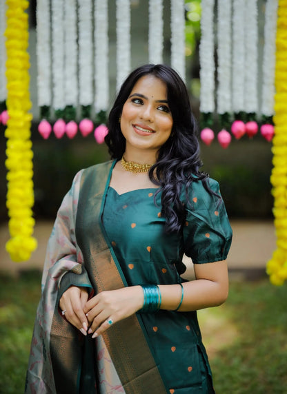 Ujjwala Kurta Suit Cerulean