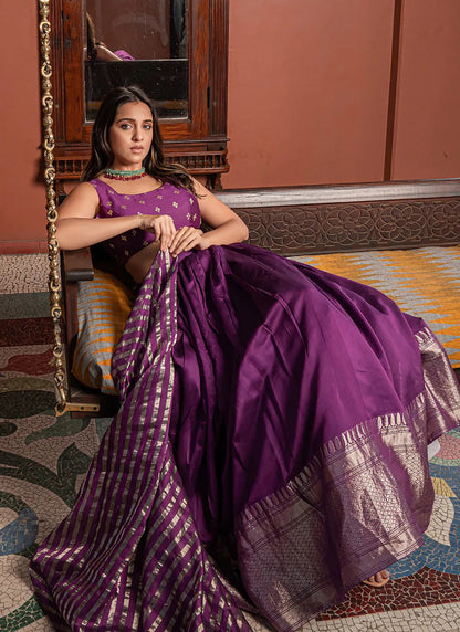 Embellished Vardhman Lehenga Choli Purple