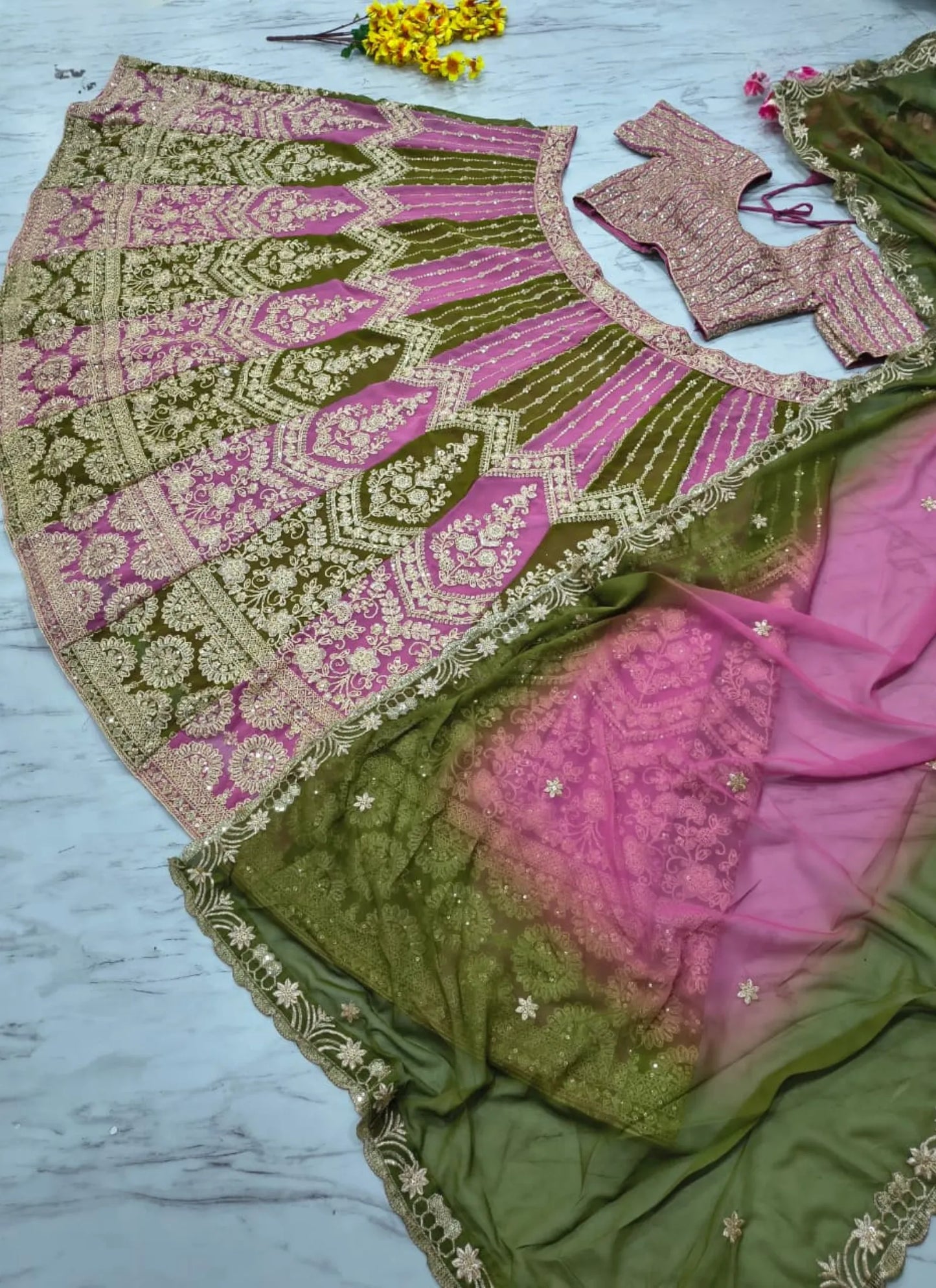 Premium Faux Georgette Beautiful Lehenga Choli