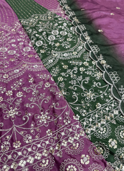 Deep Embroidered Lehenga Choli Multicolor