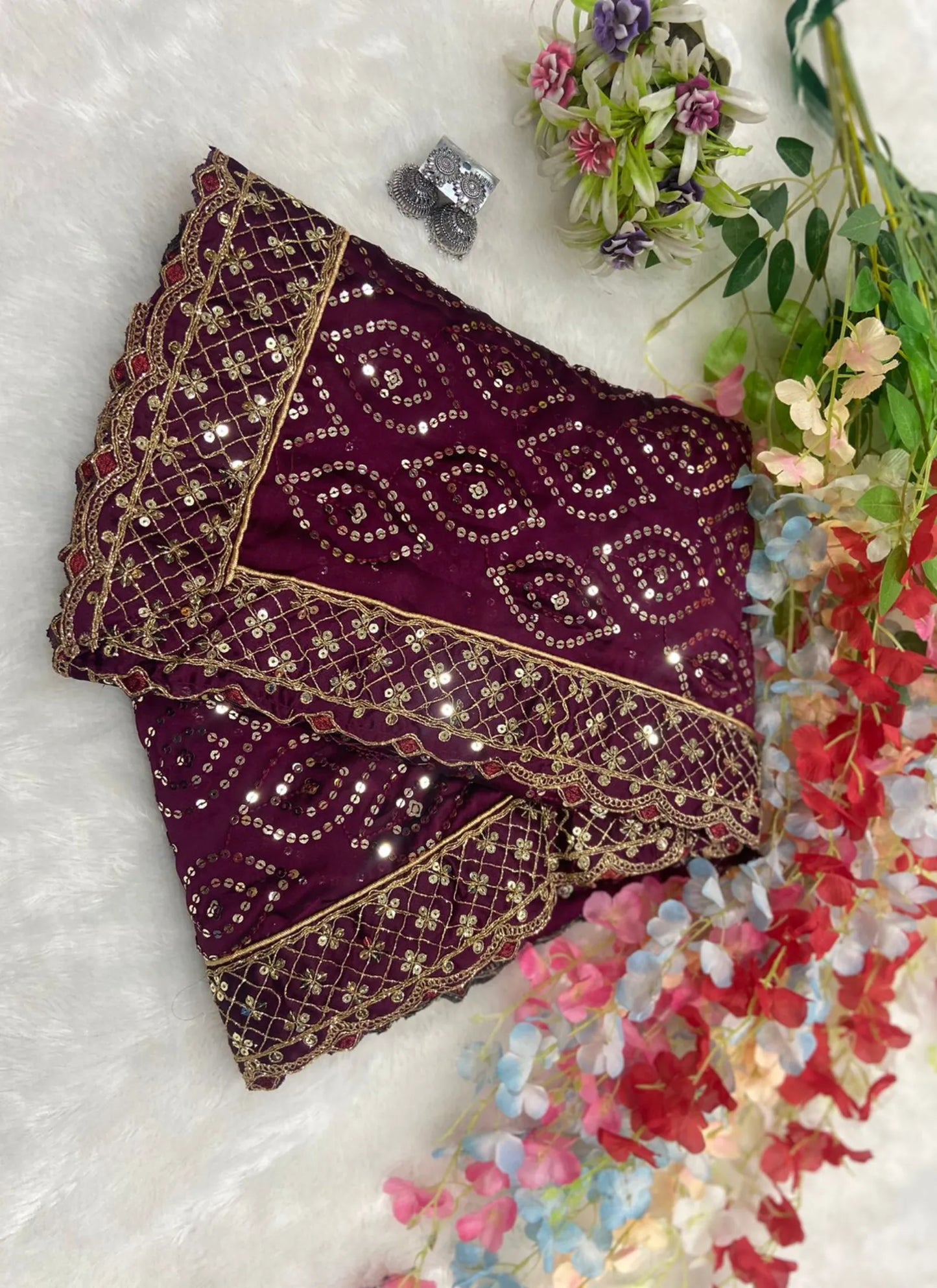 Premium Kasturi Silk Saree Maroon