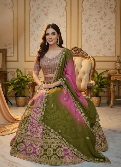 Premium Faux Georgette Beautiful Lehenga Choli
